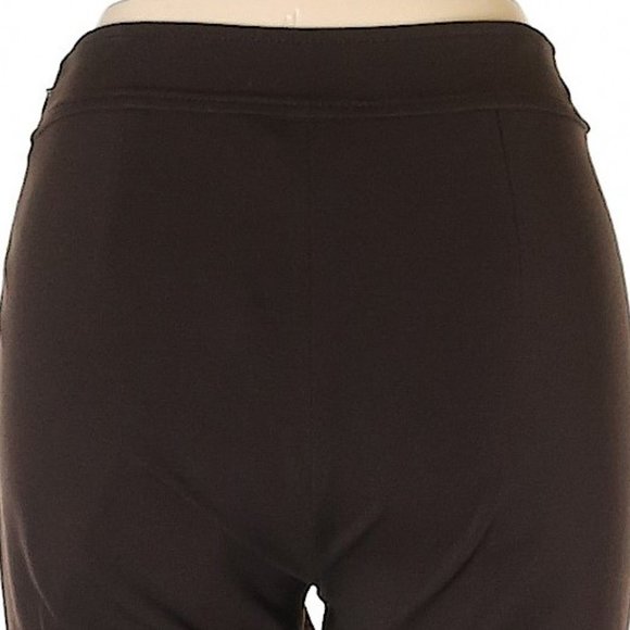 NWT St. John Mahogany Brown Alek Skinny Leg Zip-Ankle Leggings Size 0 - Picture 3 of 4
